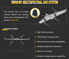 Swan K1 M1 Multispectral Drone System VTOL Wing